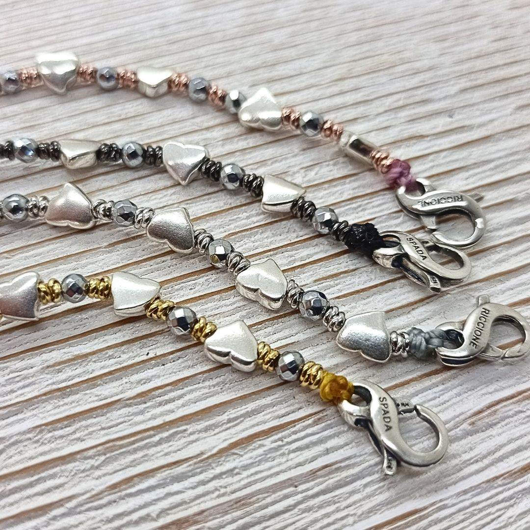 Bracciale Spadarella Spadino cuori SPBR598