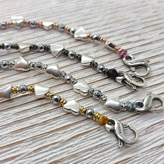 Bracciale Spadarella Spadino cuori SPBR598