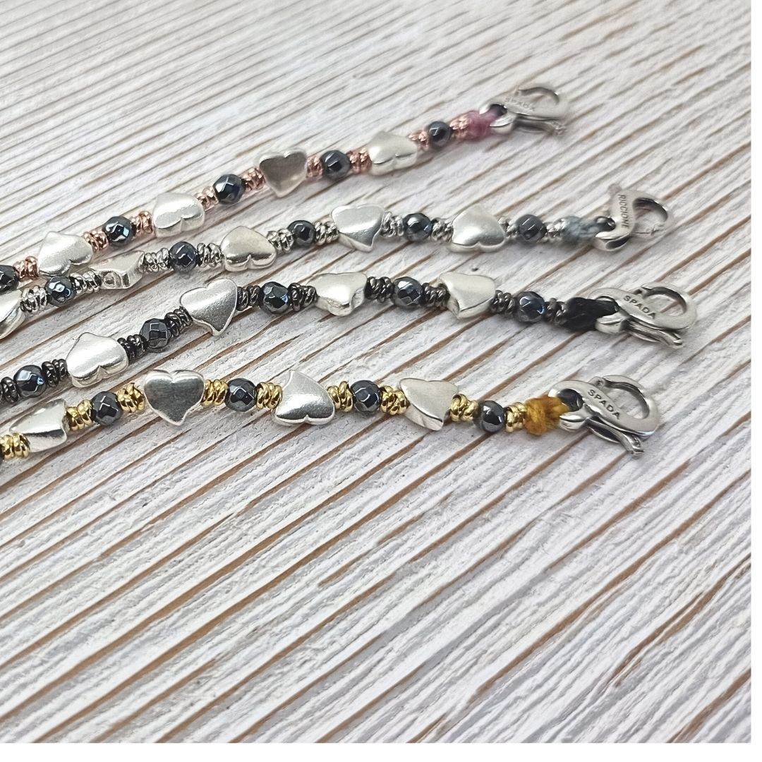Bracciale Spadarella Spadino cuori SPBR598