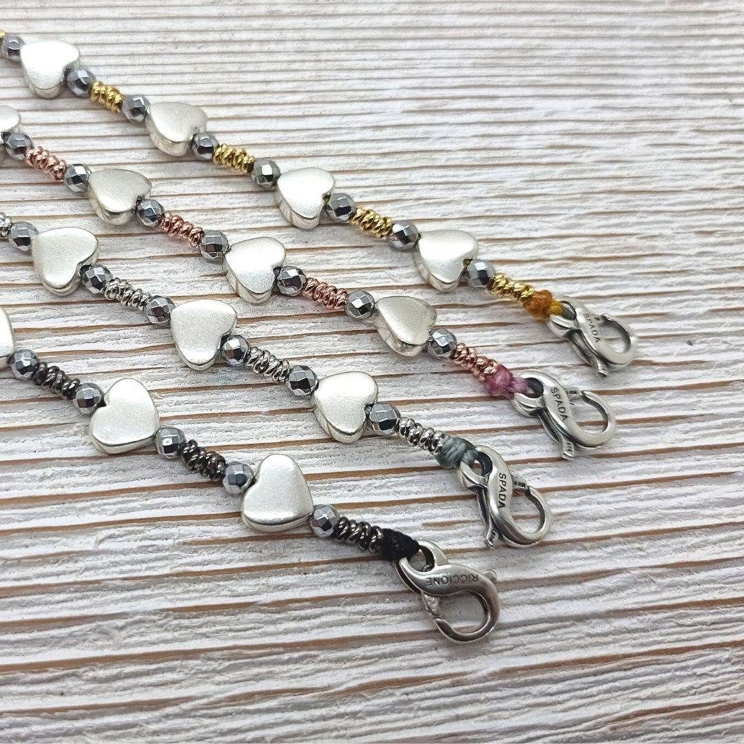 Bracciale Spadarella Spadino cuori SPBR599