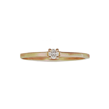 Anello Casadei Solitario in Oro e Diamante