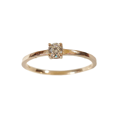 Anello Casadei Solitario in Oro e Diamante