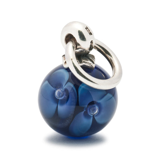 Trollbeads Purple Flower Pendant Bead TAGBE-00020