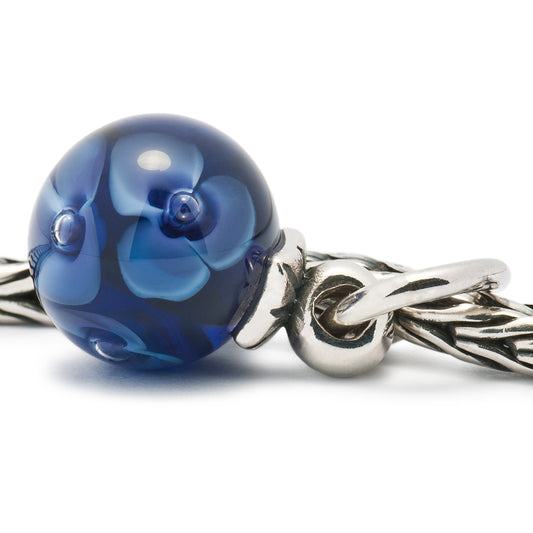 Trollbeads Purple Flower Pendant Bead TAGBE-00020