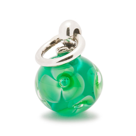 Trollbeads Green Flower Pendant Bead TAGBE-00021