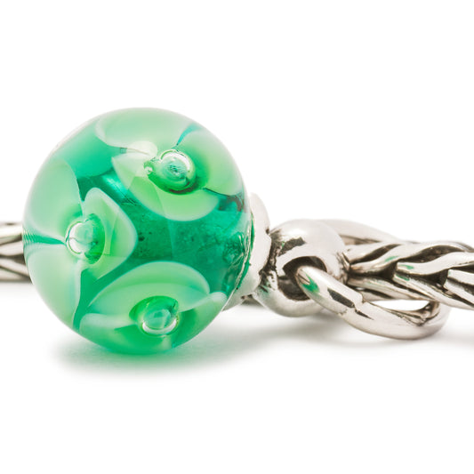 Trollbeads Green Flower Pendant Bead TAGBE-00021