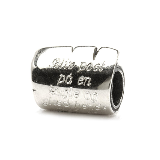 Trollbeads Small Papyrus Bead Silver TAGBE-40059