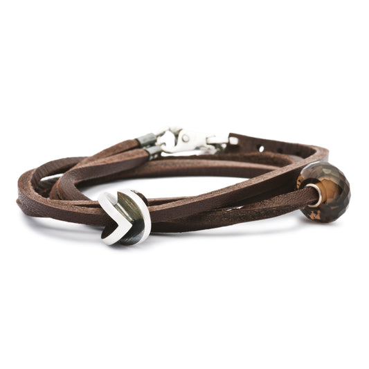 Bracciale Trollbeads Bracciale Cuoio Marrone 36 cm TLEBR-00004