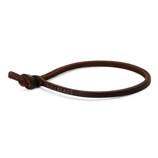 Trollbeads Leather Bracelet, Black TLEBR-00056