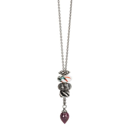 Collana Trollbeads Fantasia con Rubino