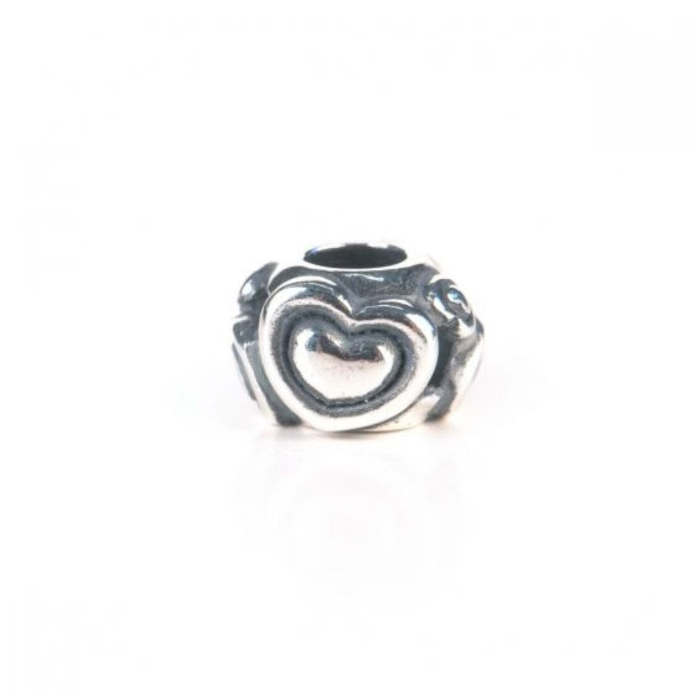 Bead in argento cuore nel cuore THUN by Trollbeads® - Ti amerò per sempre TAGBE-20230EC