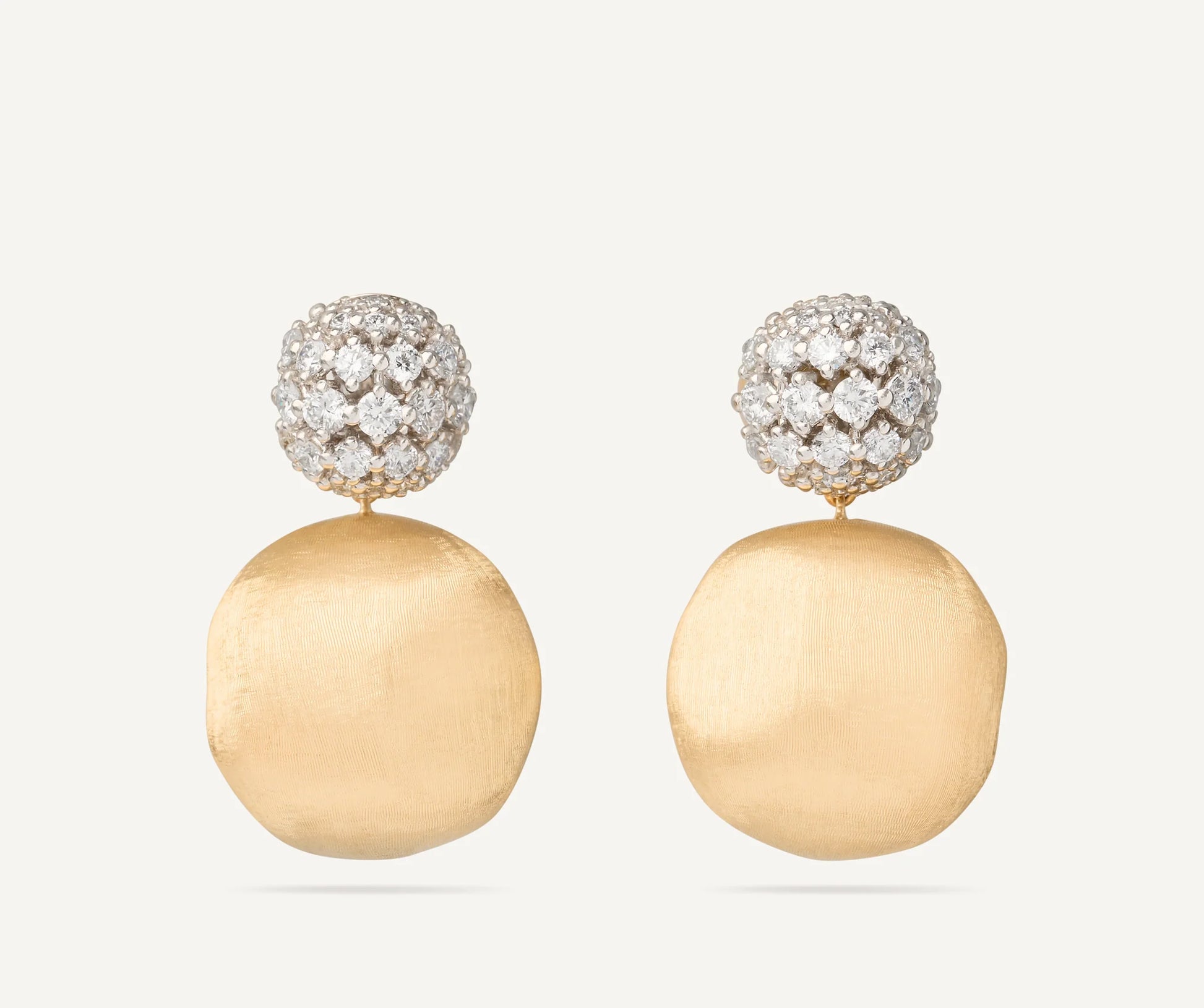 Africa 18k Yellow Gold Drop Earrings With Diamond Pave Ob1898 B2 Yw Q6 1202899407 2048x