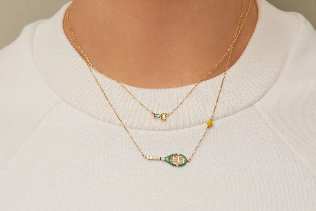 Aliita Necklace Neck Jewelry Aquamarine Peridot Gold Tennis 1024x1024