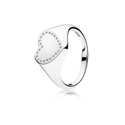 Pandora Heart Seal Ring 191042CZ
