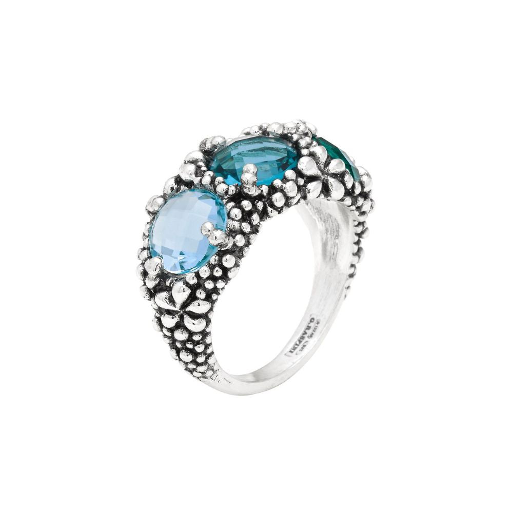 Anello trilogy blue ivy Giovanni Raspini 12430