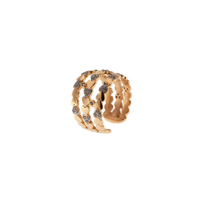 Anello Rue Des Mille 3 Fili Cuori Alternati ANZ_006 3F CUO