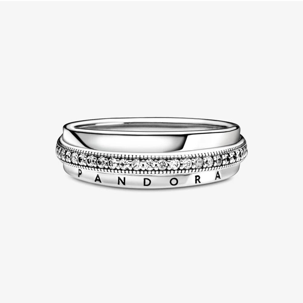 Anello Pandora con Pavé a Tripla Fascia 199040C01