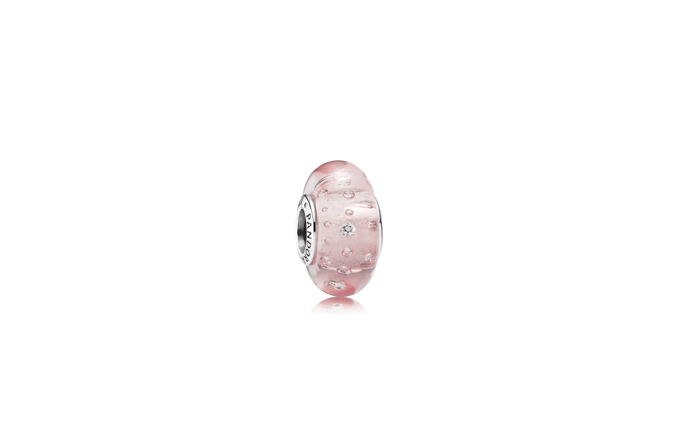 Pandora Pink Sparkling Bubbles Charm 791615CZ