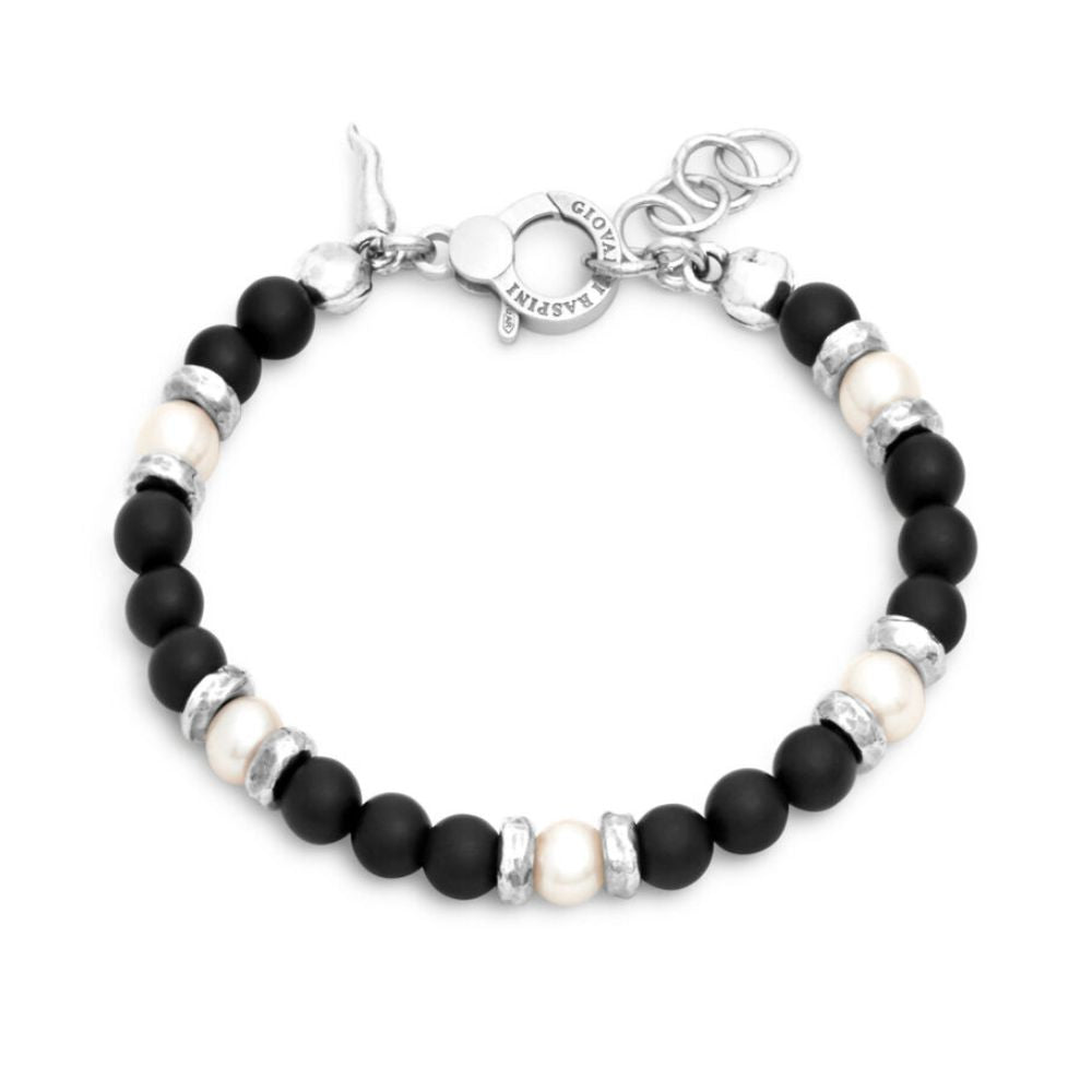Bracciale tango grafite e perle Giovanni Raspini 12404