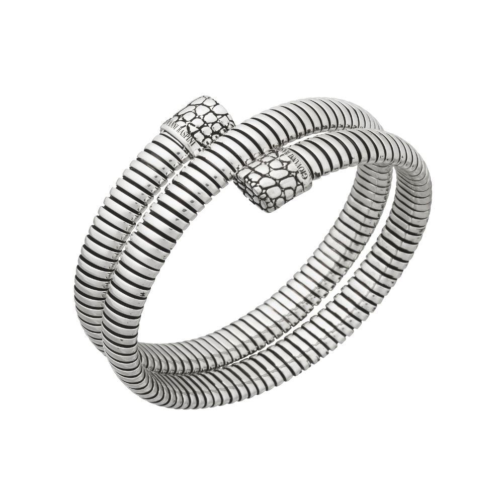 Bracciale tubogas croco doppio Giovanni Raspini 12327