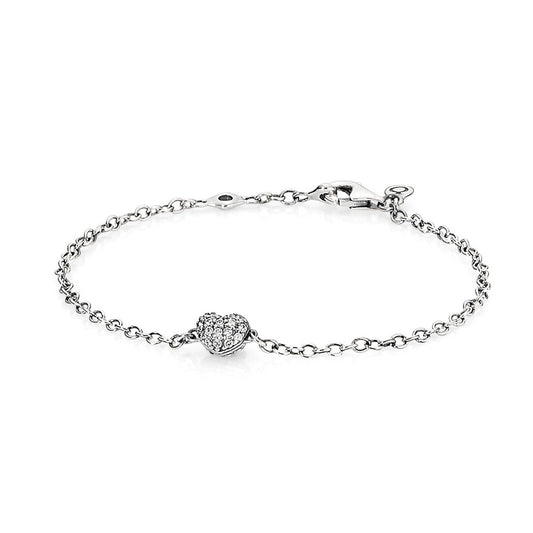 Bracciale Pandora con Cuore in Pavé 590504CZ