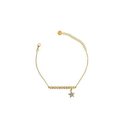 Bracciale Catenella Rue Des Mille Stella Zirconi BRZ-006 CAST STE AU