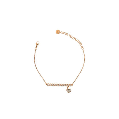 Bracciale Catenella Rue Des Mille Cuore Zirconi BRZ001WCUO