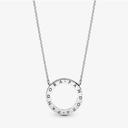 Pandora Sparkling Circle Necklace 590514CZ-45