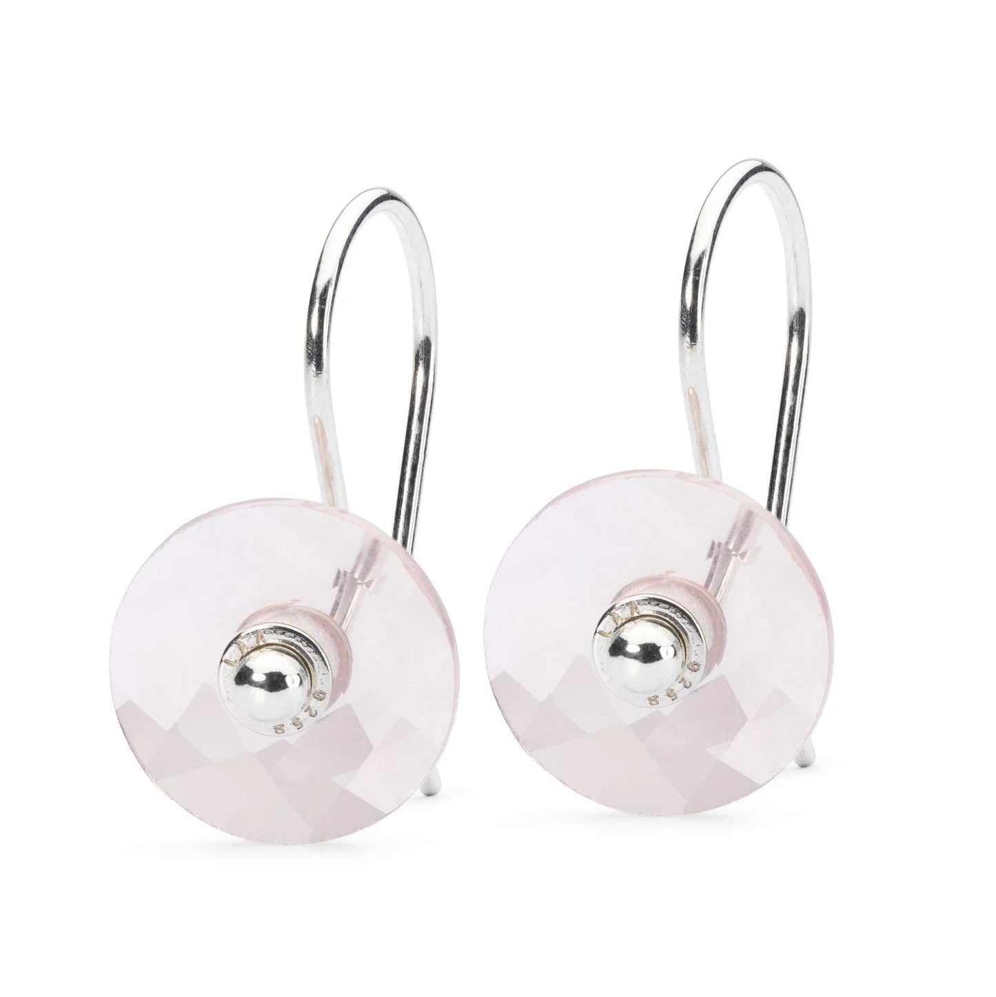Orecchini Quarzo Rosa con Monachelle Argento Trollbeads TZZIT-01293