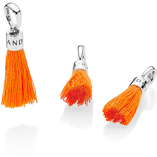 Pandora Orange Tassel Pendant Charm 797212COE
