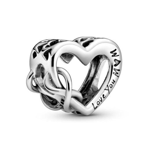 Pandora Infinity Heart Charm I Love You Mom 798825C00