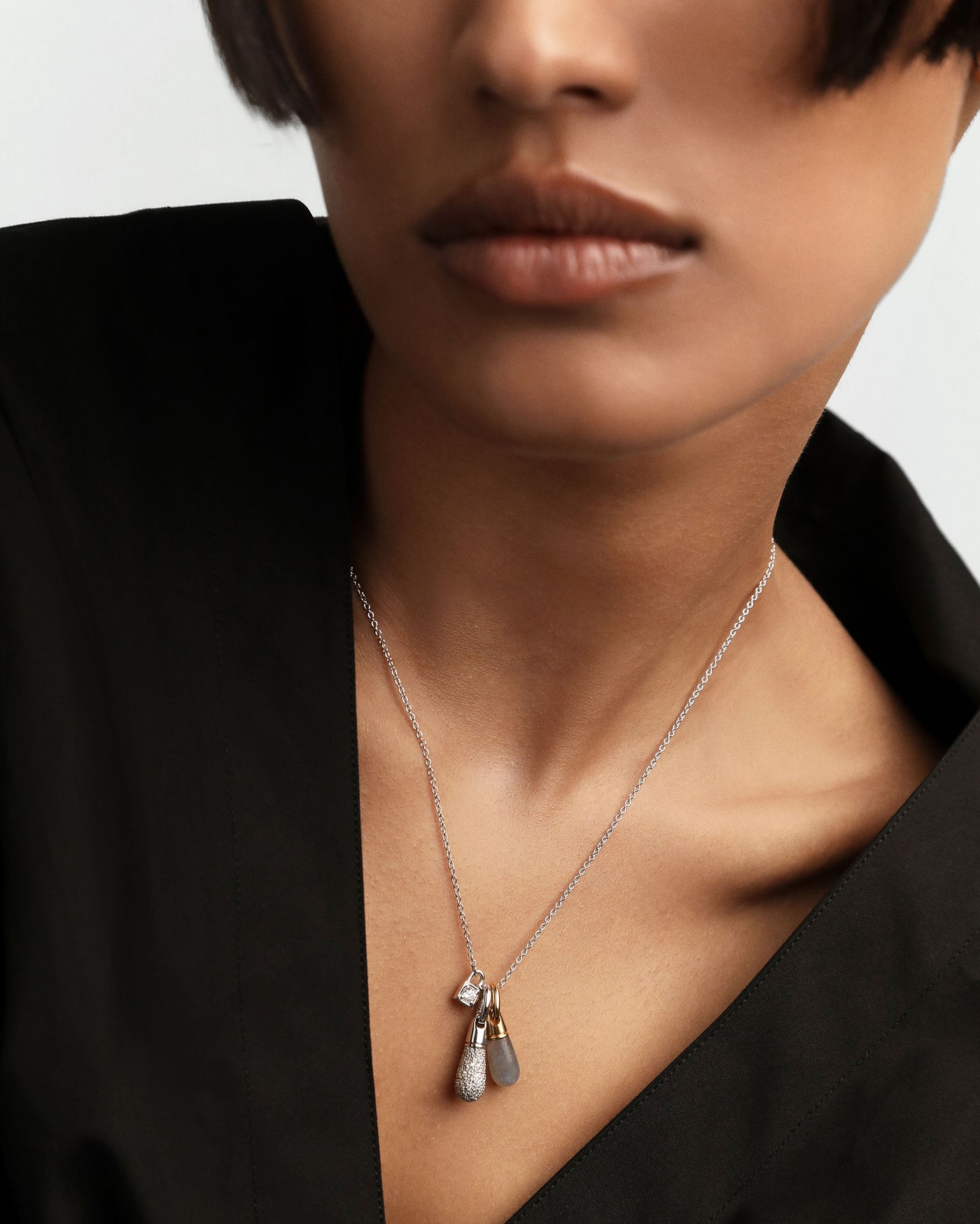 Ciondolo PD PAOLA Ciondolo in Argento Pavé Drop COB2-790-U