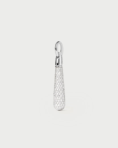 Ciondolo PD PAOLA Ciondolo in Argento Pavé Large Drop COB2-785-U