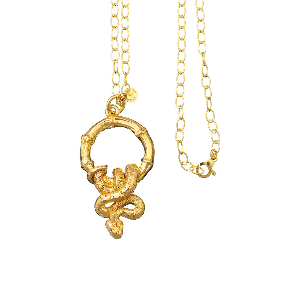 Pendente bambù e serpente Giovanni Raspini 07970