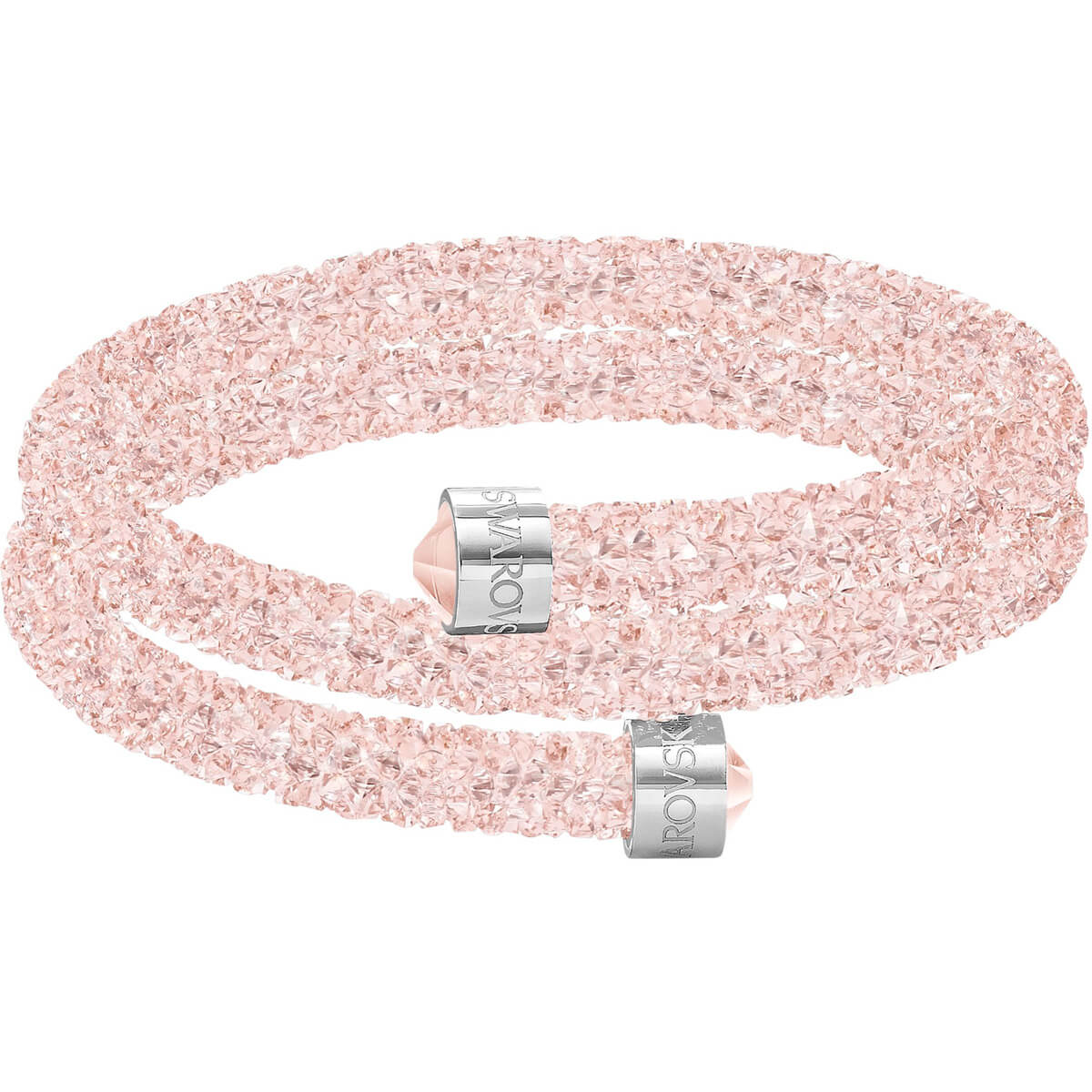 Bracciale Doppio Swarovski Crystaldust Rosa