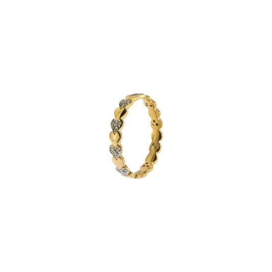 Anello Rue Des Mille 1 Filo Cuori Alternati Anz-006-cuo