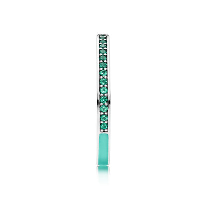 Pandora Radiant Hearts Ring Mint Green 191011NRG