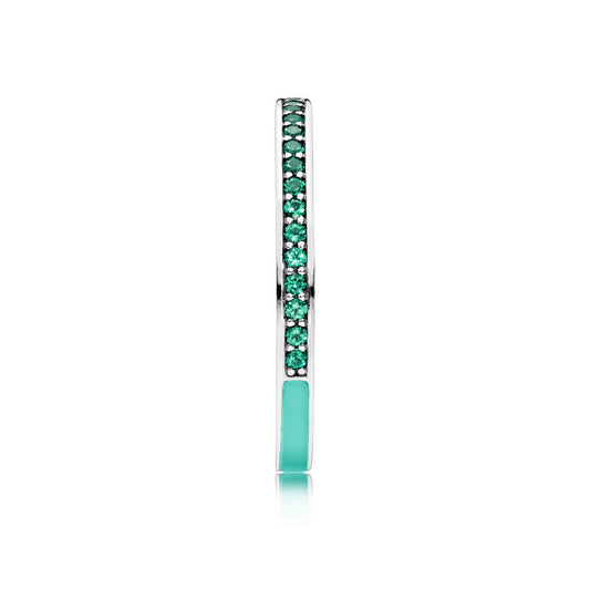 Pandora Radiant Hearts Ring Mint Green 191011NRG