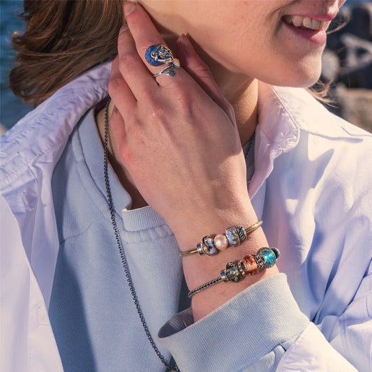 Silver Bead Ring Butterfly in Flight THUN by Trollbeads® - I Love Freedom TAGBE-10242EC