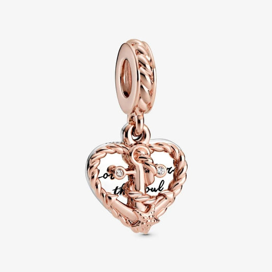 Charm Pendente Pandora Ancora con Fune, Amore e Cuore 788940C01