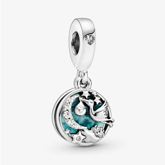 Charm Pendente Pandora Cicogna e Stelle Scintillanti 798895C01