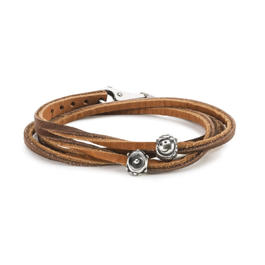 Bracciale Trollbeads in Pelle Forza del Sorriso TLEBO-00225