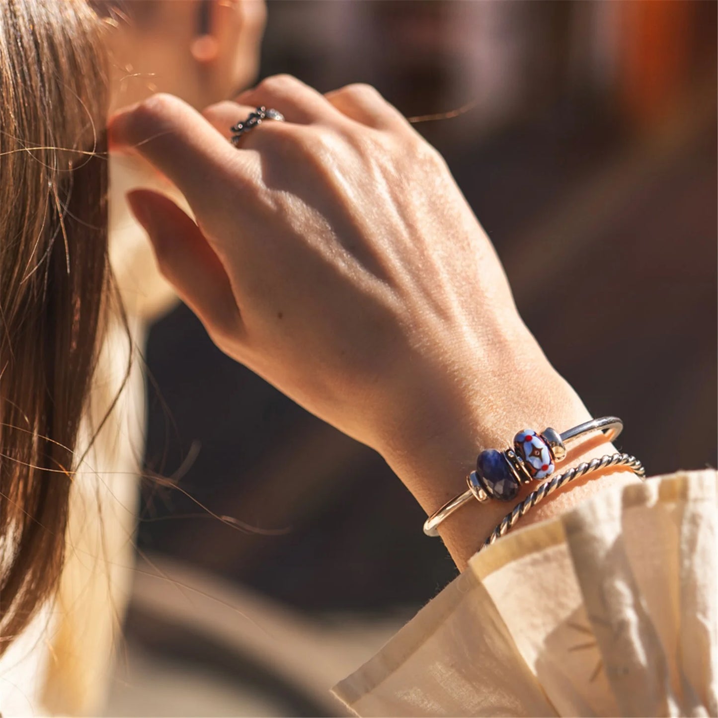 Bead Trollbeads Luce di Porcellana Azzurra TGLBE-00251