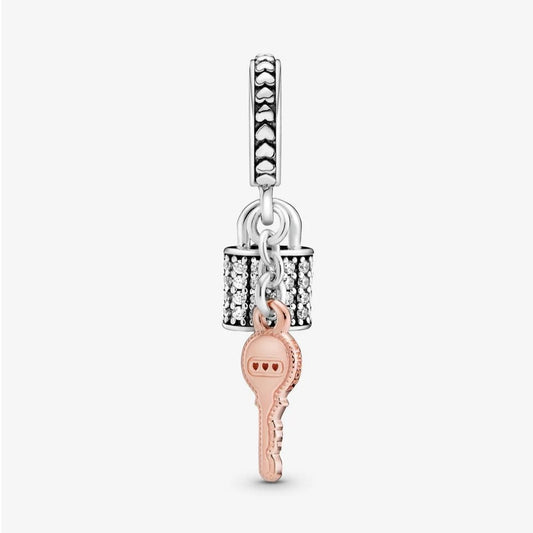 Pandora Lock and Key Pendant Charm with Pavé 788682C01