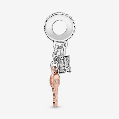 Pandora Lock and Key Pendant Charm with Pavé 788682C01