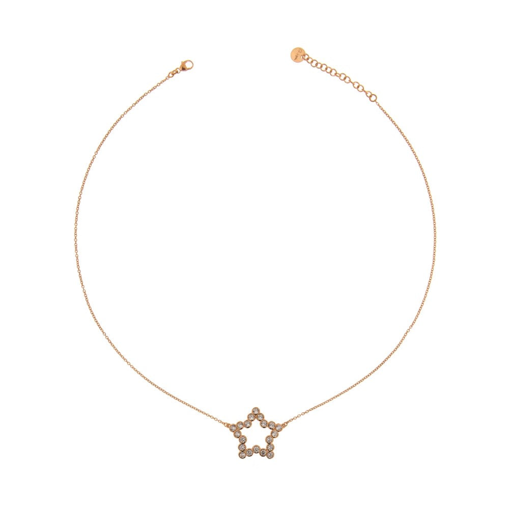 Girocollo Catenella Rue Des Mille Stella Zirconi GRZ-006 CAST STE