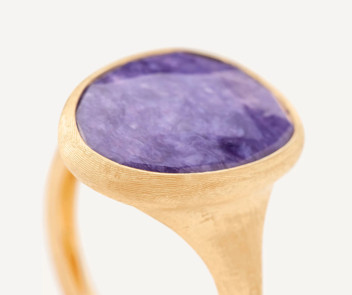 Lunaria 18k Yellow Gold Ring With Charoite 1130205191