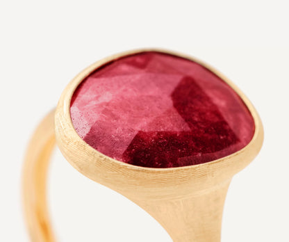 Lunaria 18k Yellow Gold Ring With Thulite 1130205195