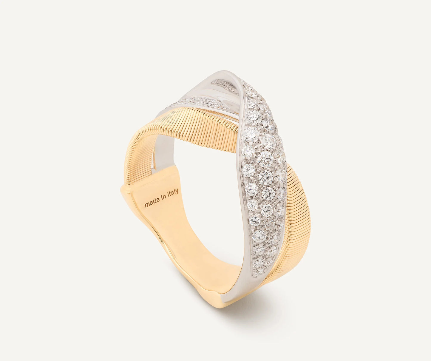 Marrakech 18k Yellow Gold 2 Strand Diamond Crossover Ring 1189907009 2048x