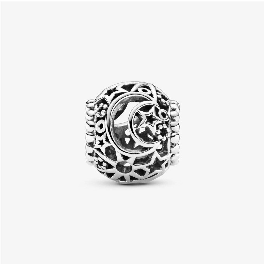 Charm Openwork Pandora Sole, Stelle e Luna 799183C00